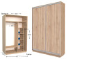 Шафа-купе Garant Практик №44 2-дверна 150 см - Зображення 1 Зображення 1 - Шафа-купе Garant Практик №44 2-дверна 150 см