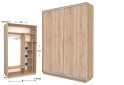 Шафа-купе Garant Практик №52 2-дверна 160 см - Зображення 1 Зображення 1 - Шафа-купе Garant Практик №52 2-дверна 160 см