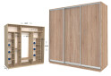 Шафа-купе Garant Практик 127 3-дверна 250 см - Зображення 1 Зображення 1 - Шафа-купе Garant Практик 127 3-дверна 250 см