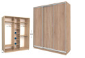 Шафа-купе Garant Практик №81 3-дверна 200 см - Зображення 1 Зображення 1 - Шафа-купе Garant Практик №81 3-дверна 200 см