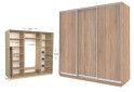 Шафа-купе Garant Практик №111/3 3-дверна 230 см - Зображення 1 Зображення 1 - Шафа-купе Garant Практик №111/3 3-дверна 230 см