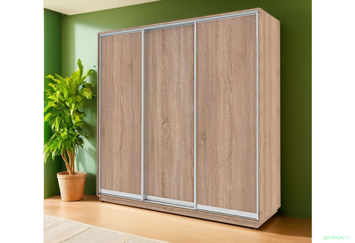 Шафа-купе Garant Практик №96/3 3-дверна 210 см - Зображення 2 Зображення 2 - Шафа-купе Garant Практик №96/3 3-дверна 210 см