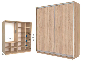 Шафа-купе Garant Практик №87 2-дверна 200 см