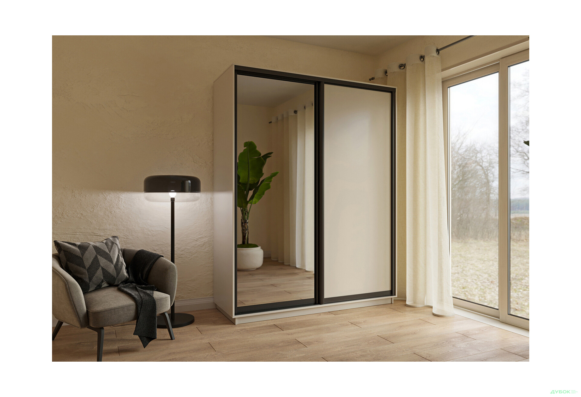 Шафа-купе Практик 2Д 2200 Garant - Зображення 10 Зображення 10 - Шафа-купе Практик 2Д 2200 Garant