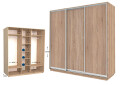 Шафа-купе Garant Практик №70 3-дверна 180 см - Зображення 1 Зображення 1 - Шафа-купе Garant Практик №70 3-дверна 180 см