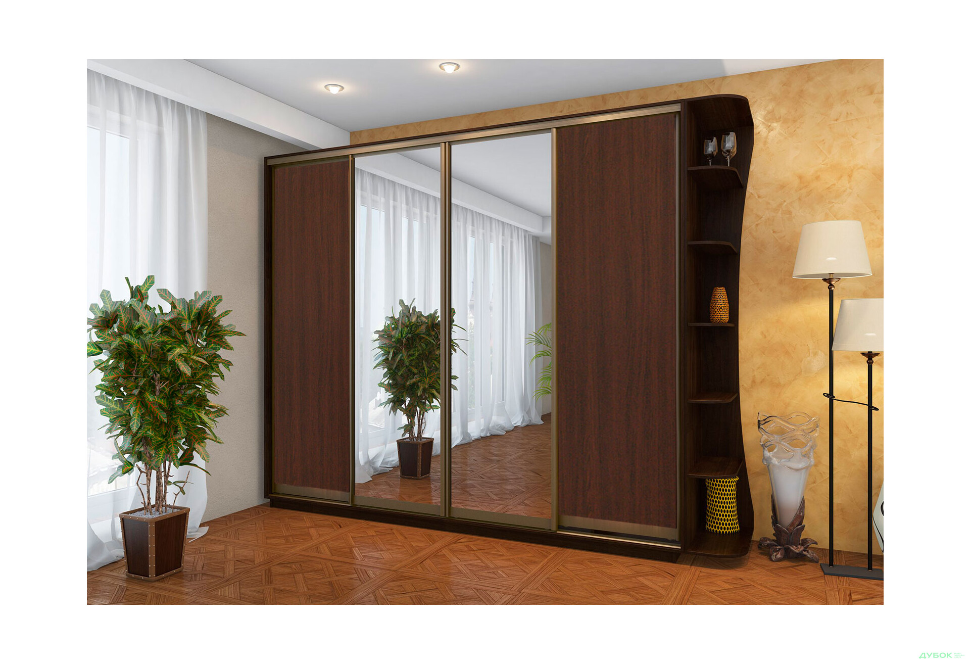 Зображення 9 - Шафа-купе Практик 4Д 2700 Garant