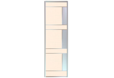 Фасад Комб 2_2/1 ДСП + Зеркало Серебро 446х2400 Киевский стандарт