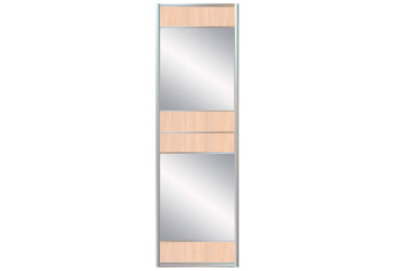 Фасад Комб 11_11/1 ДСП + Дзеркало Срібло 905х2400