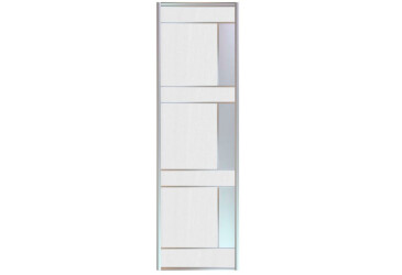 Комб 2_2/1 ДСП + Зеркало Серебро 646х2400 Киевский стандарт