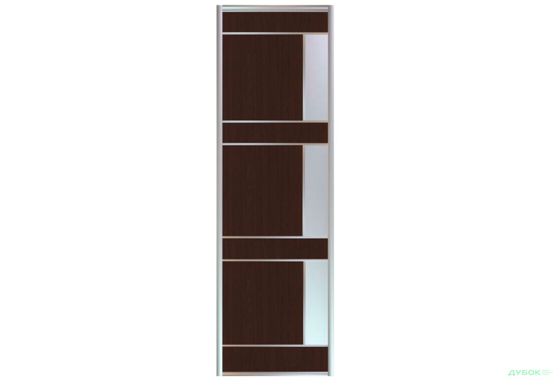 Изображение 3 - Фасад Комб 2_2/1 ДСП + Зеркало Серебро 705х2400 Киевский стандарт