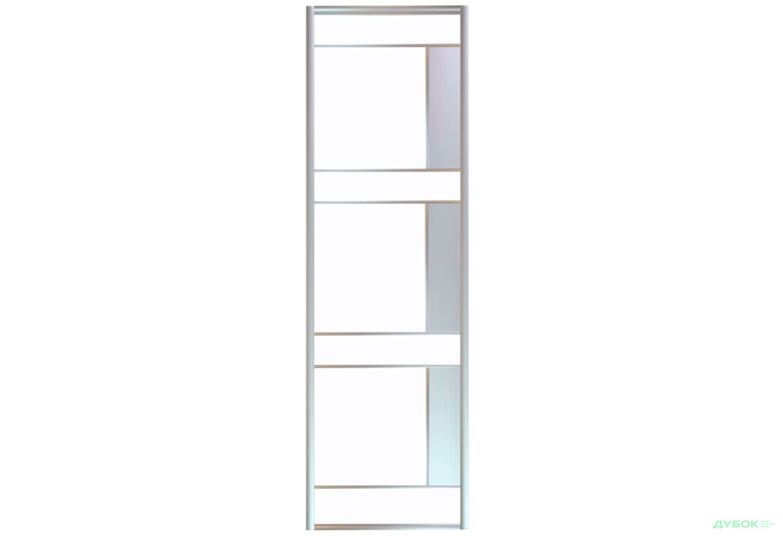 Изображение 5 - Фасад Комб 2_2/1 ДСП + Зеркало Серебро 705х2400 Киевский стандарт