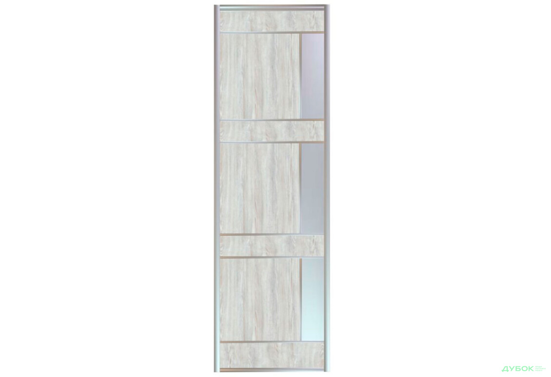 Изображение 8 - Фасад Комб 2_2/1 ДСП + Зеркало Серебро 705х2400 Киевский стандарт