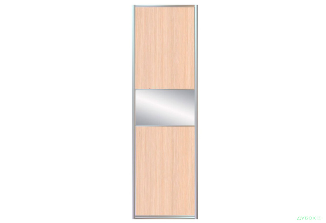 Зображення 2 - Фасад Комб 5_5/4 ДСП + Дзеркало Срібло 680х2400 Київський стандарт