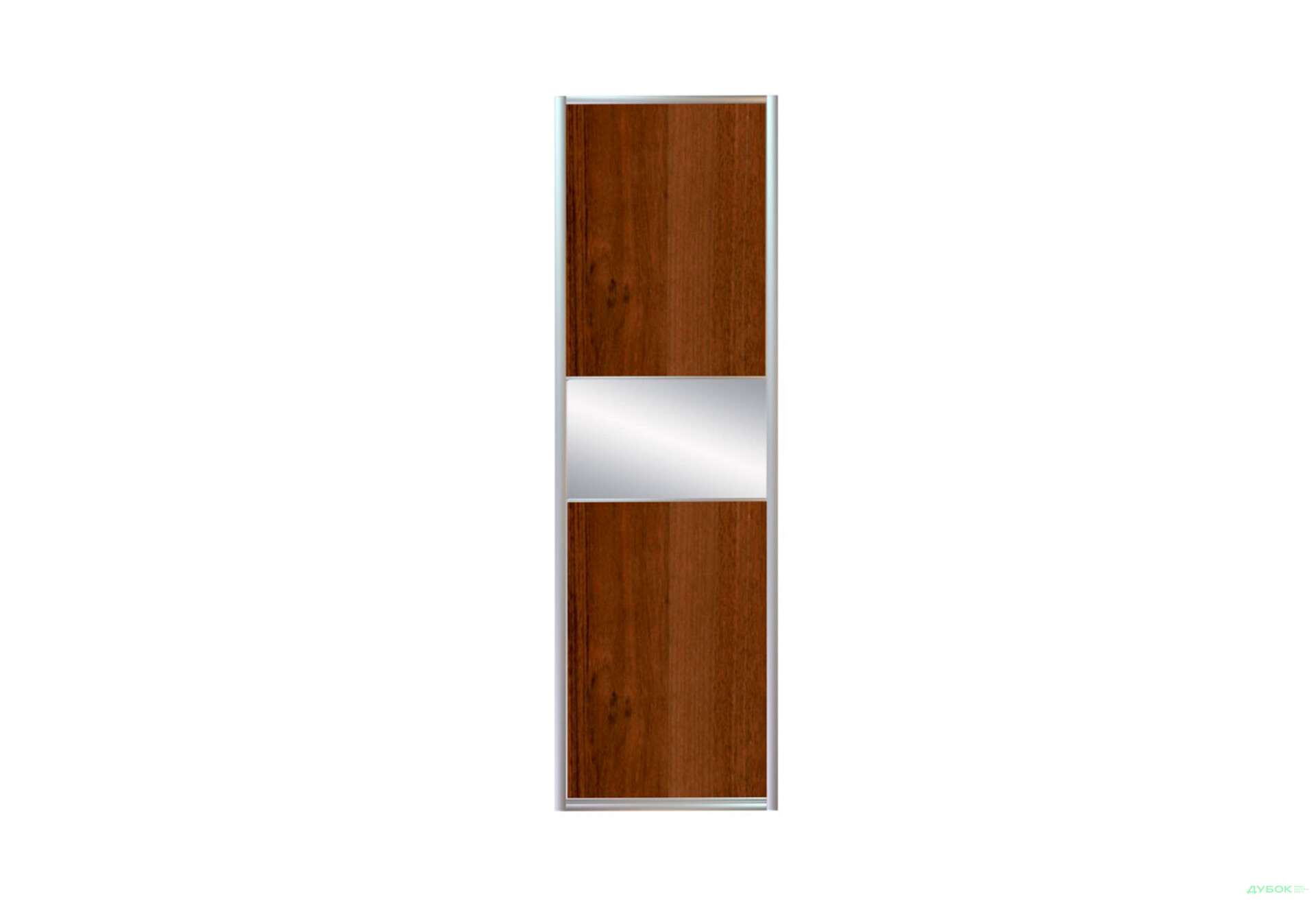 Зображення 3 - Фасад Комб 5_5/4 ДСП + Дзеркало Срібло 680х2400 Київський стандарт