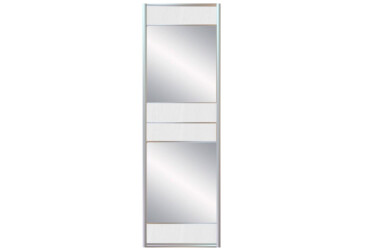 Фасад Комб 11_11/1 ДСП + Дзеркало Срібло 672х2400 Київський стандарт
