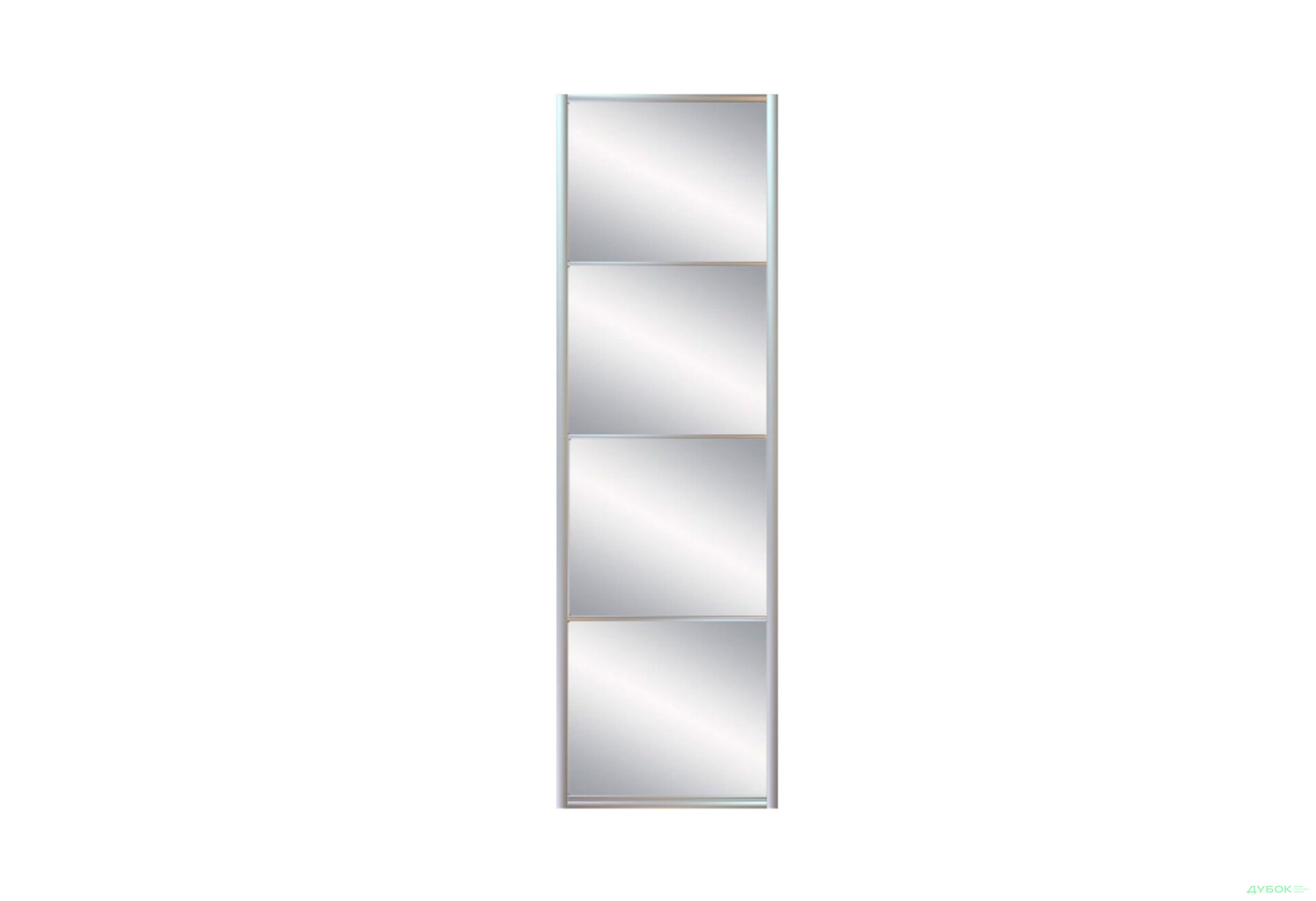Изображение 1 - Фасад Комб 7_7/1 Зеркало Серебро 596х2400 Шкаф-купе 2Д 1200x2400 Киевский стандарт