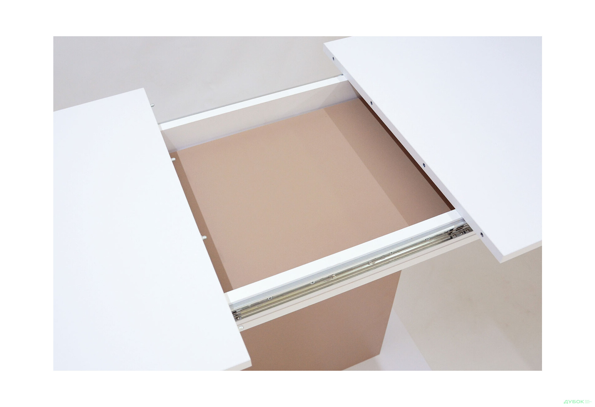 Стіл обідній Intarsio Стоун / Stoun 100x60 см розкладний Біла аляска / Латте - Зображення 9 Зображення 9 - Стіл обідній Intarsio Стоун / Stoun 100x60 см розкладний Біла аляска / Латте