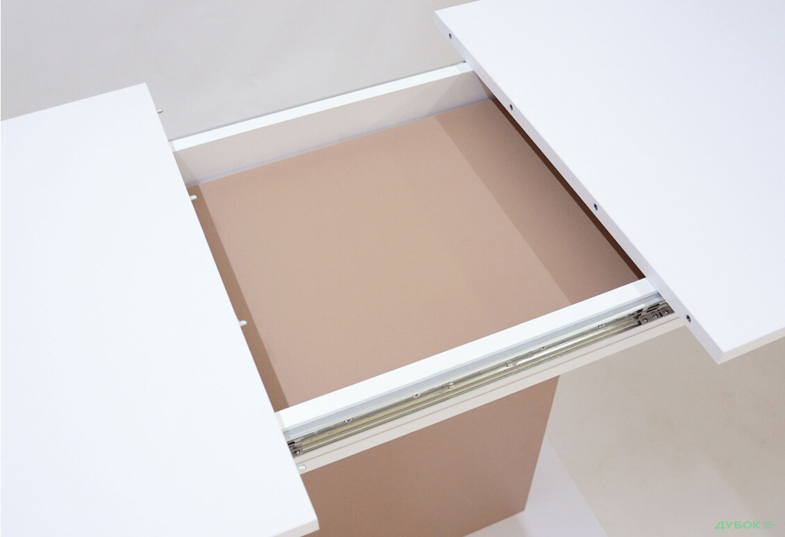 Стіл обідній Intarsio Стоун / Stoun 100x60 см розкладний Біла аляска / Латте - Зображення 9 Зображення 9 - Стіл обідній Intarsio Стоун / Stoun 100x60 см розкладний Біла аляска / Латте