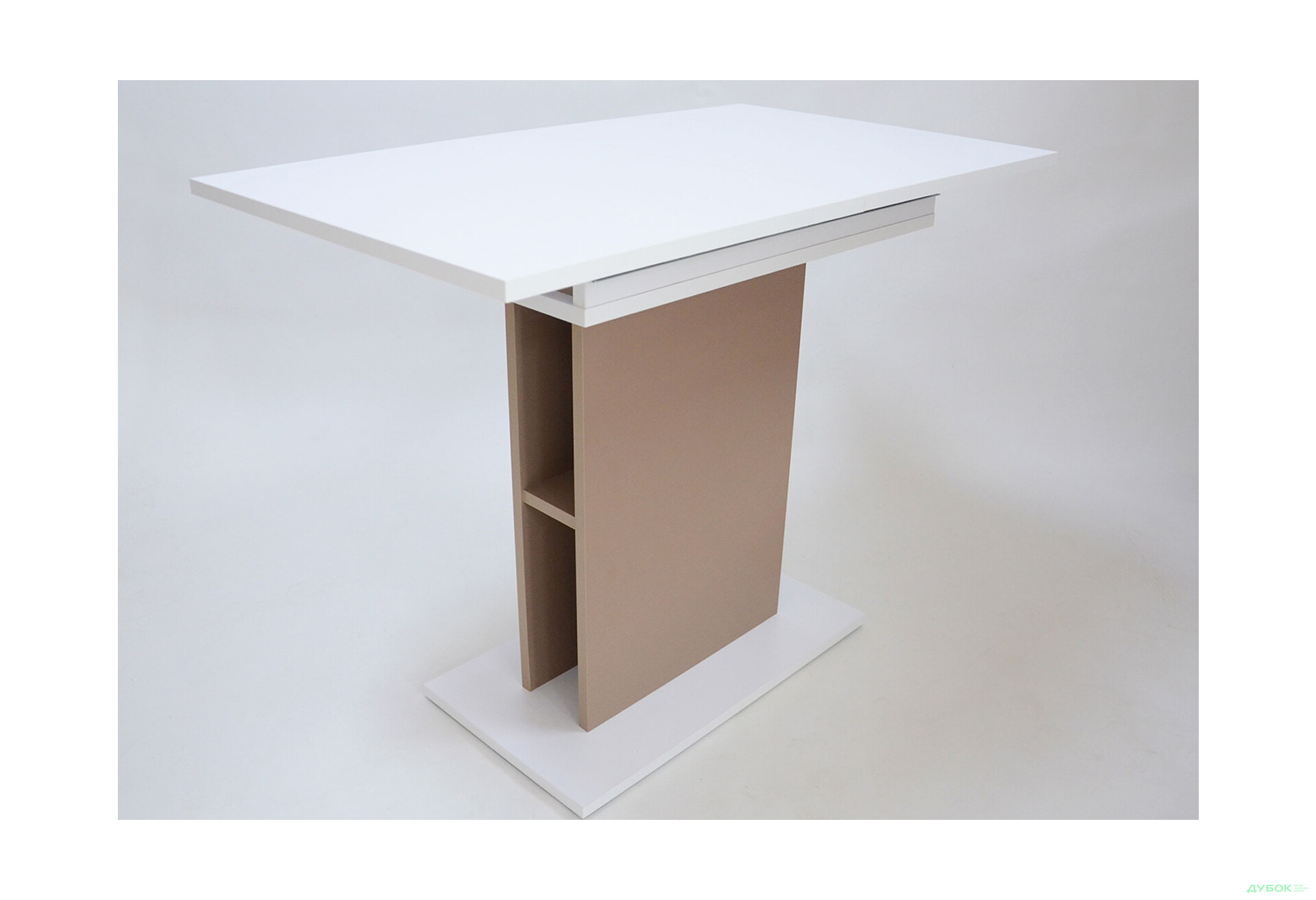 Стіл обідній Intarsio Стоун / Stoun 100x60 см розкладний Біла аляска / Латте - Зображення 11 Зображення 11 - Стіл обідній Intarsio Стоун / Stoun 100x60 см розкладний Біла аляска / Латте