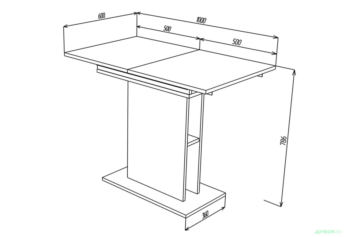 Стіл обідній Intarsio Стоун / Stoun 100x60 см розкладний Біла аляска / Латте - Зображення 13 Зображення 13 - Стіл обідній Intarsio Стоун / Stoun 100x60 см розкладний Біла аляска / Латте