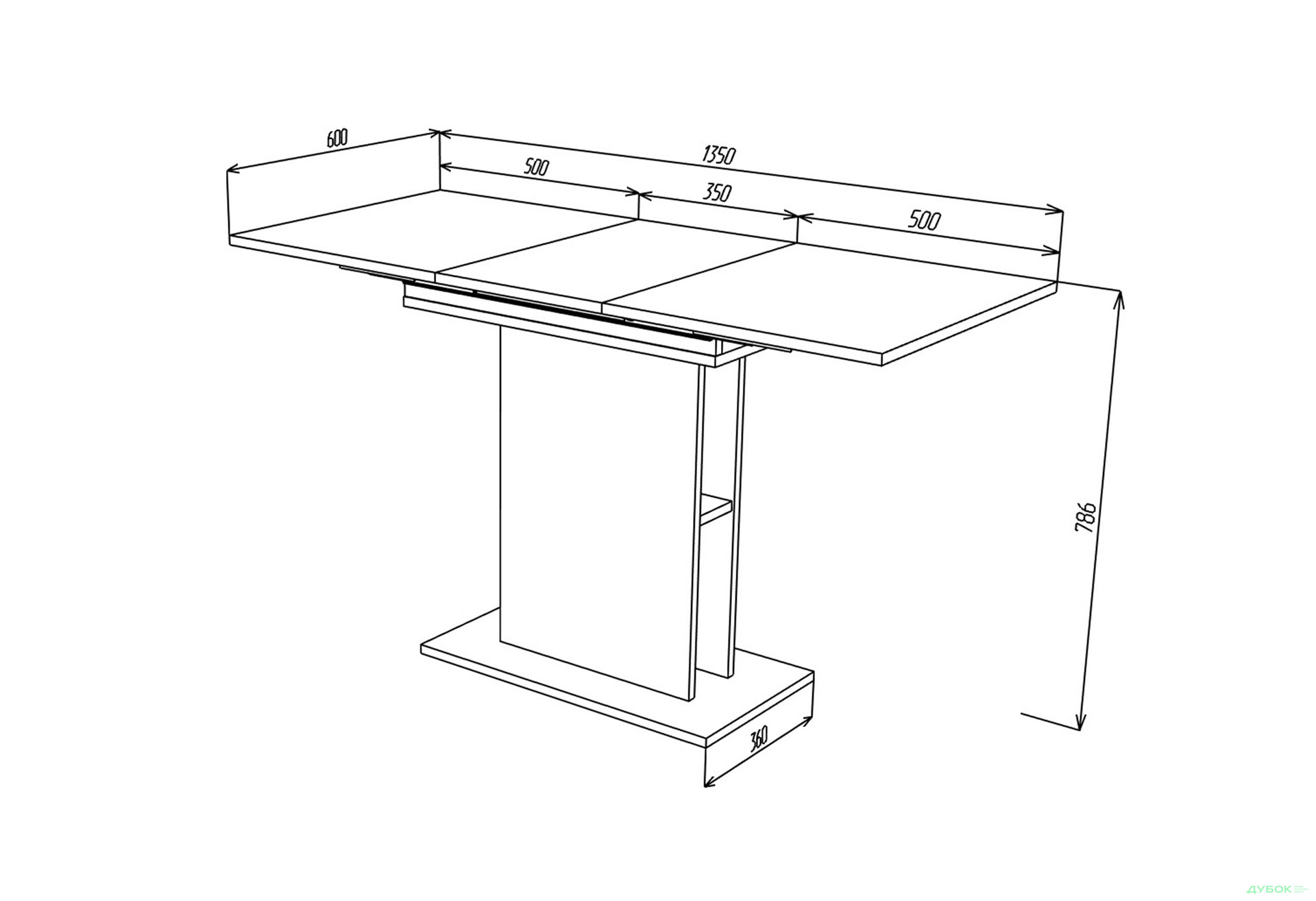 Стіл обідній Intarsio Стоун / Stoun 100x60 см розкладний Біла аляска / Латте - Зображення 14 Зображення 14 - Стіл обідній Intarsio Стоун / Stoun 100x60 см розкладний Біла аляска / Латте