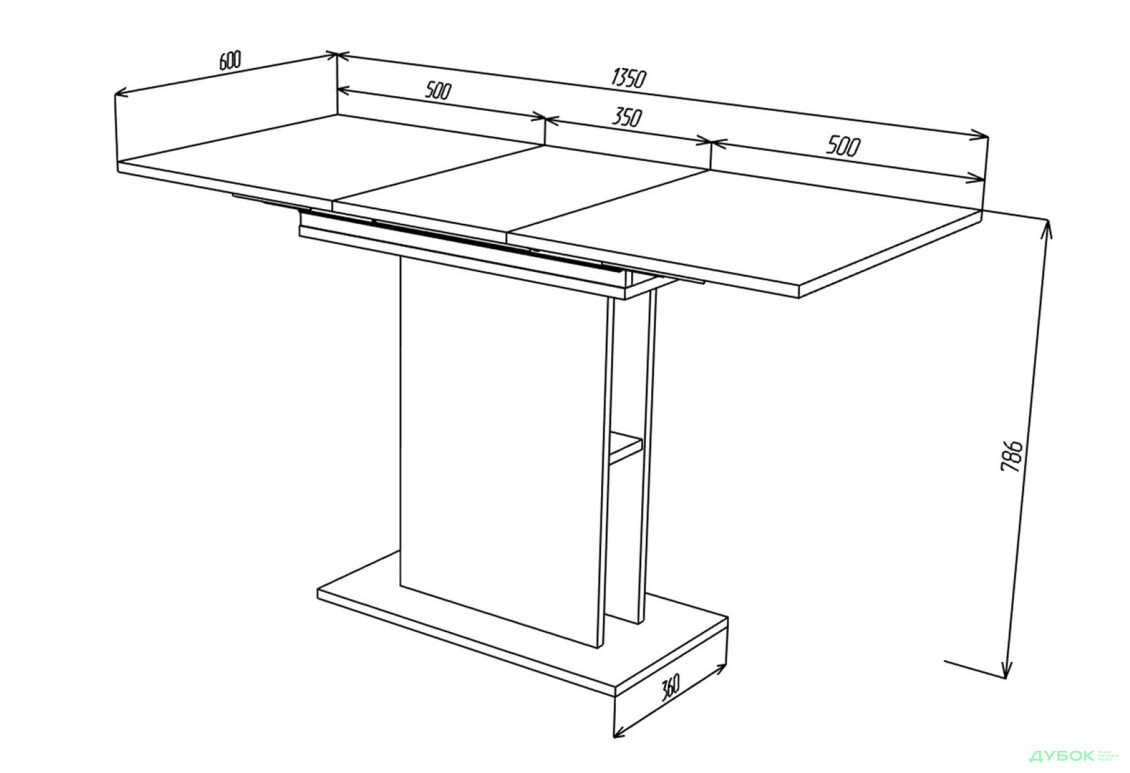 Стіл обідній Intarsio Стоун / Stoun 100x60 см розкладний Біла аляска / Латте - Зображення 14 Зображення 14 - Стіл обідній Intarsio Стоун / Stoun 100x60 см розкладний Біла аляска / Латте