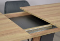 Изображение 6 - Стол обеденный Intarsio Торино / Torino 140x80 см раскладной Блэквуд ячменный / Графит