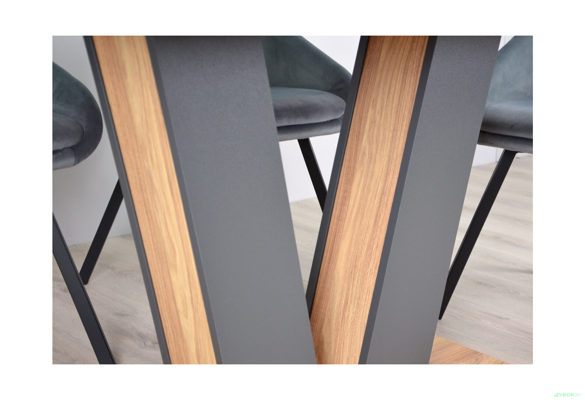 Изображение 7 - Стол обеденный Intarsio Торино / Torino 140x80 см раскладной Блэквуд ячменный / Графит