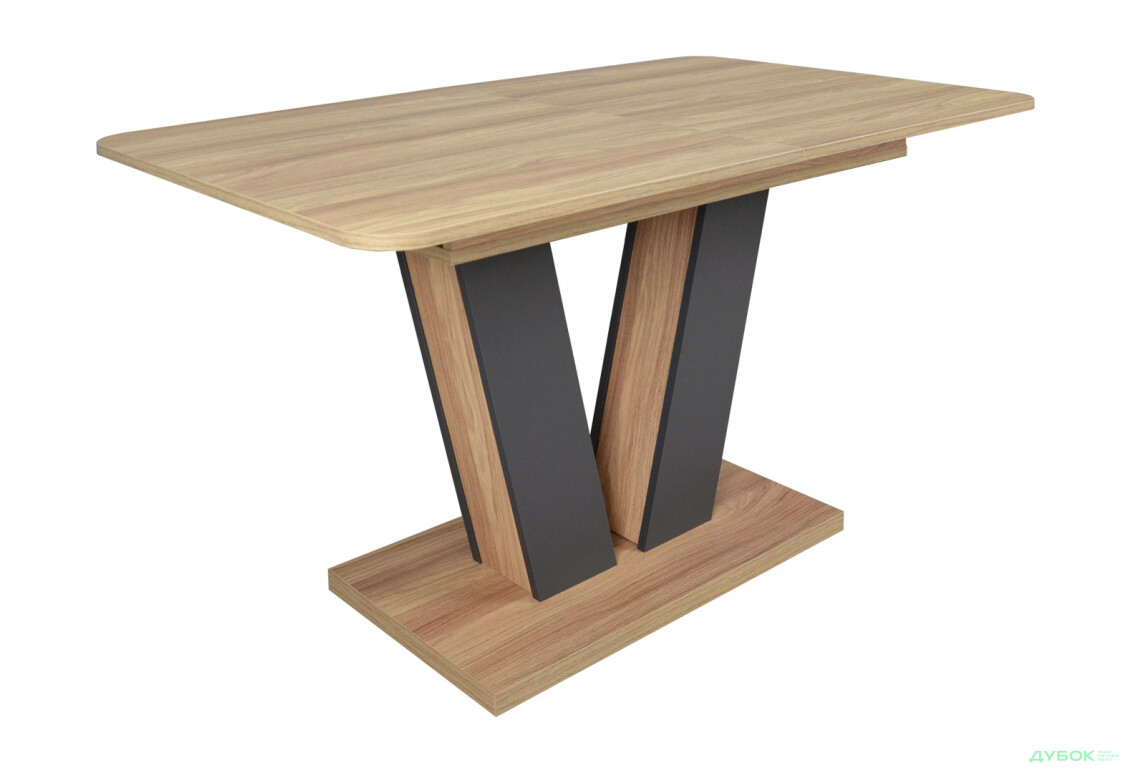 Изображение 12 - Стол обеденный Intarsio Торино / Torino 140x80 см раскладной Блэквуд ячменный / Графит
