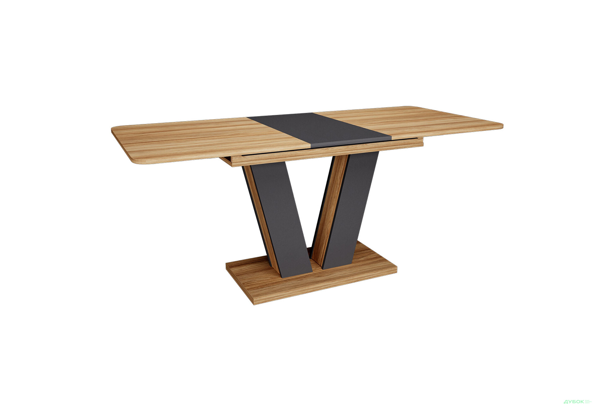 Изображение 13 - Стол обеденный Intarsio Торино / Torino 140x80 см раскладной Блэквуд ячменный / Графит