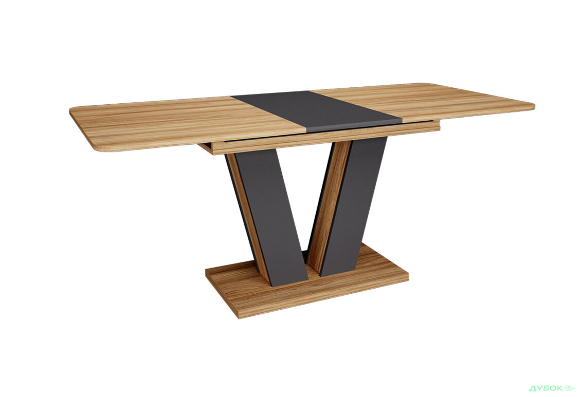 Изображение 13 - Стол обеденный Intarsio Торино / Torino 140x80 см раскладной Блэквуд ячменный / Графит