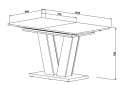 Изображение 14 - Стол обеденный Intarsio Торино / Torino 140x80 см раскладной Блэквуд ячменный / Графит
