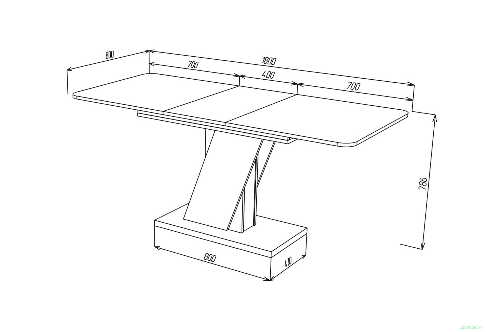 Стіл обідній Intarsio Карвело / Carvelo 140x80 см розкладний Біла аляска / Індастріал - Зображення 13 Зображення 13 - Стіл обідній Intarsio Карвело / Carvelo 140x80 см розкладний Біла аляска / Індастріал