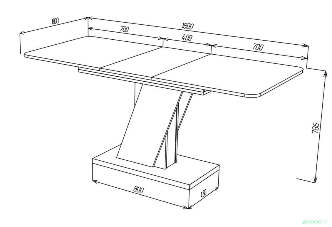 Стіл обідній Intarsio Карвело / Carvelo 140x80 см розкладний Біла аляска / Індастріал - Зображення 13 Зображення 13 - Стіл обідній Intarsio Карвело / Carvelo 140x80 см розкладний Біла аляска / Індастріал
