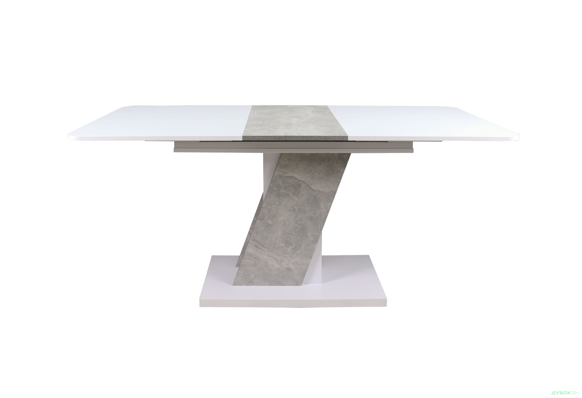 Стіл обідній Intarsio Карвело / Carvelo 140x80 см розкладний Біла аляска / Індастріал - Зображення 3 Зображення 3 - Стіл обідній Intarsio Карвело / Carvelo 140x80 см розкладний Біла аляска / Індастріал