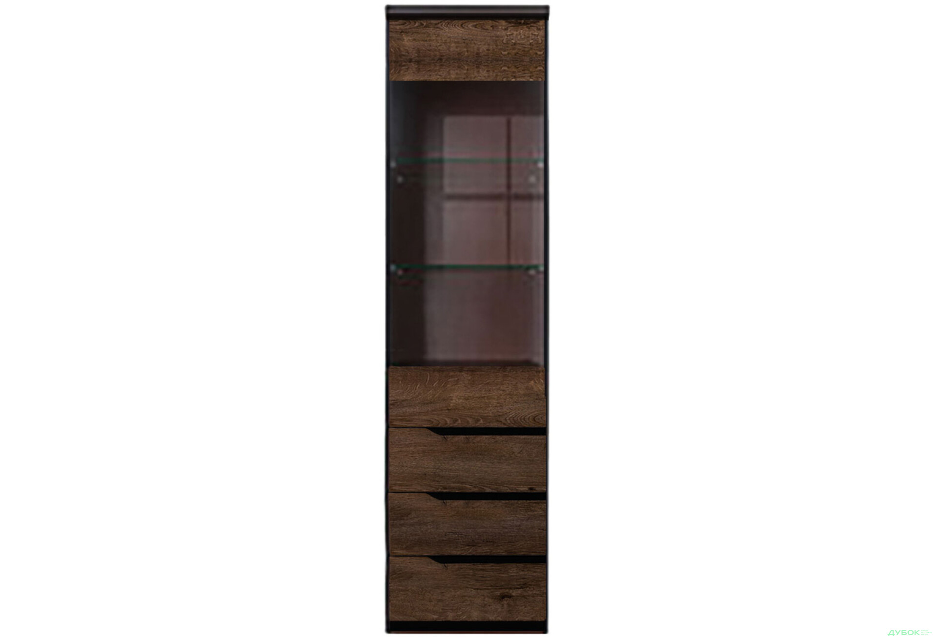 Фото 1 - Шкаф-витрина ВМК Джули с 3 ящиками 52 см