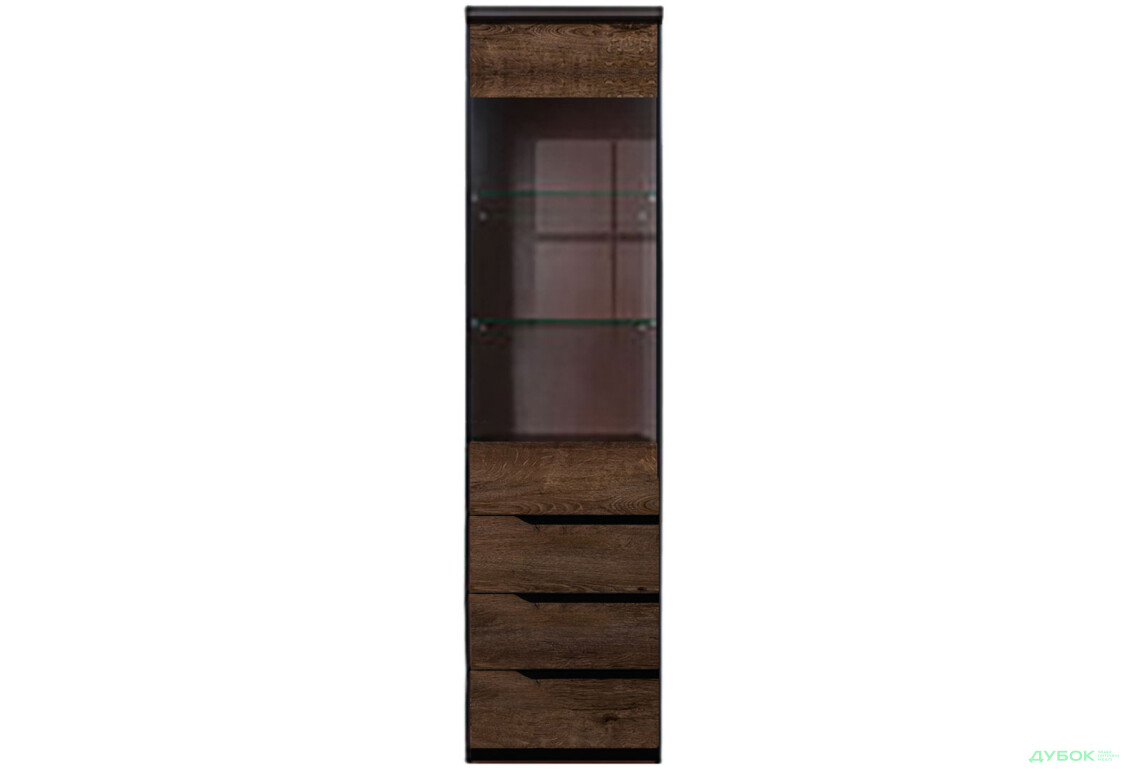 Шкаф-витрина ВМК Джули с 3 ящиками 52 см