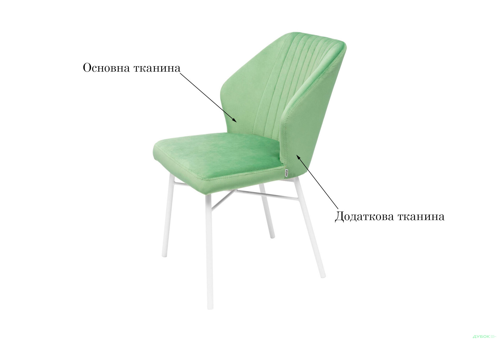 Зображення 15 - Стілець кухонний Bjorn Нельс 50x63x82 см м'який