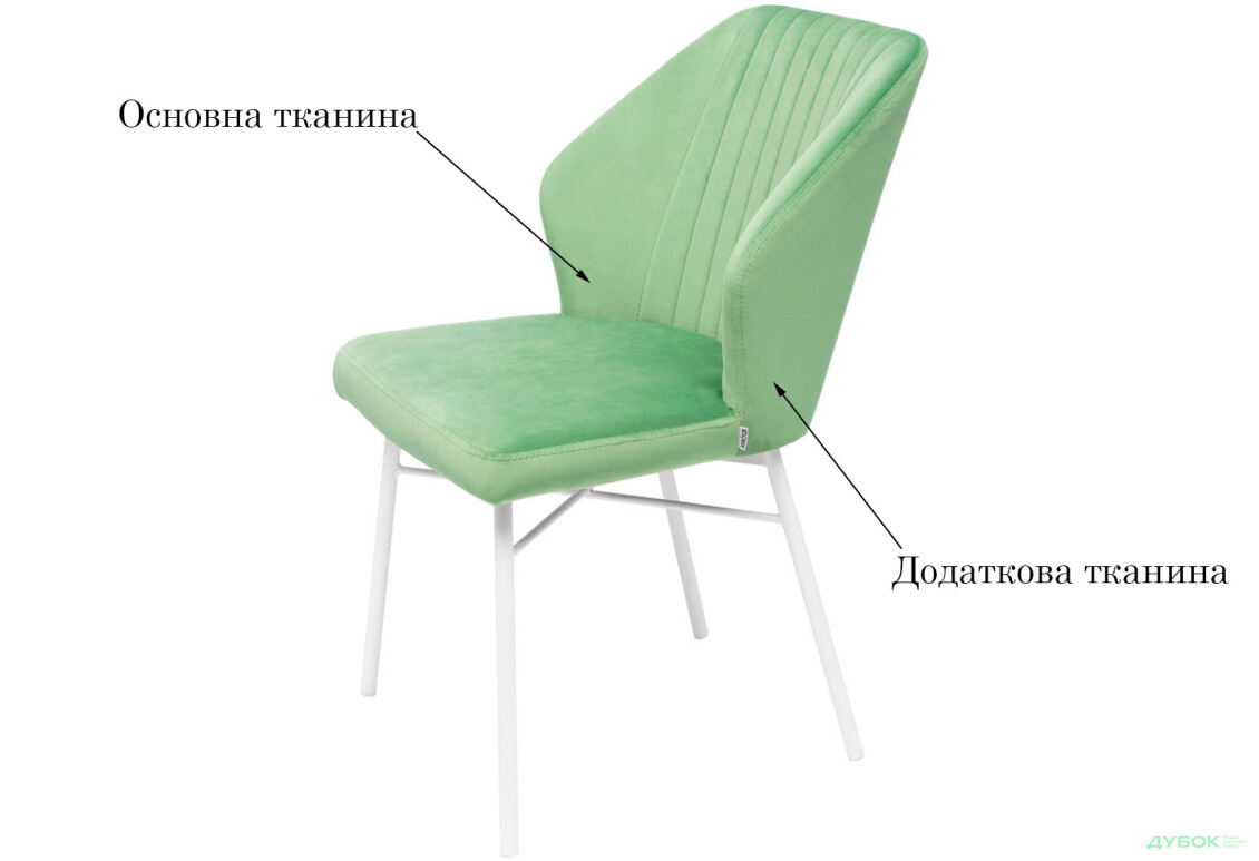 Зображення 15 - Стілець кухонний Bjorn Нельс 50x63x82 см м'який