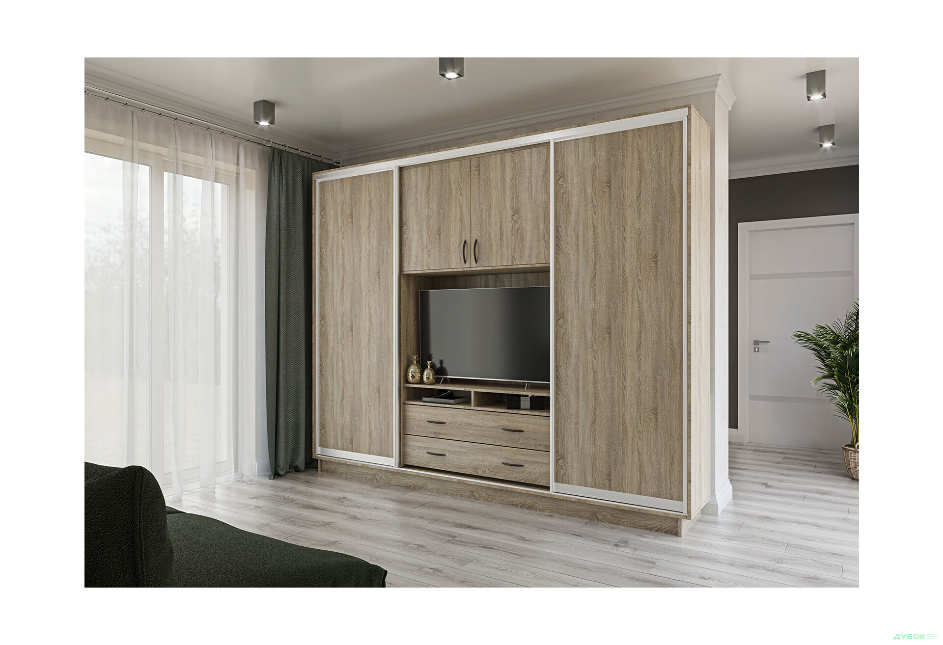 Зображення 3 - Шафа-купе Garant Універсал 2-дверна 270x220x60 см