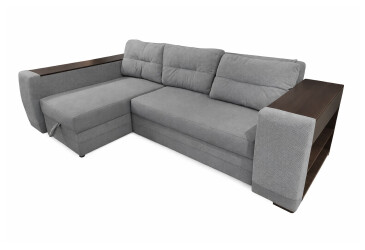 М'який куточок Vika Леон 270x155 см сірий (Лілу 91 + Доріс 90) кут 7