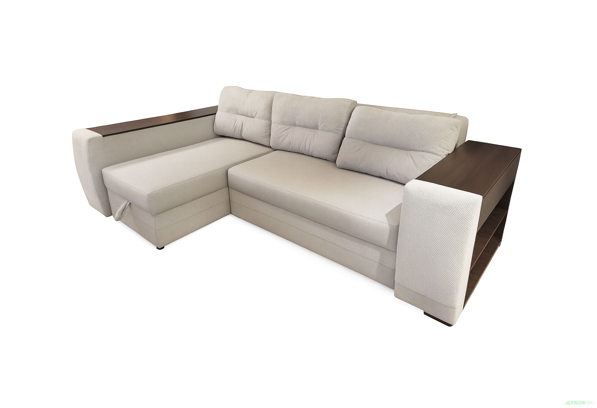 Изображение 1 - Мягкий уголок Вика Леон 270x155 см серый (Лилу 91 + Дорис 90) кут 7