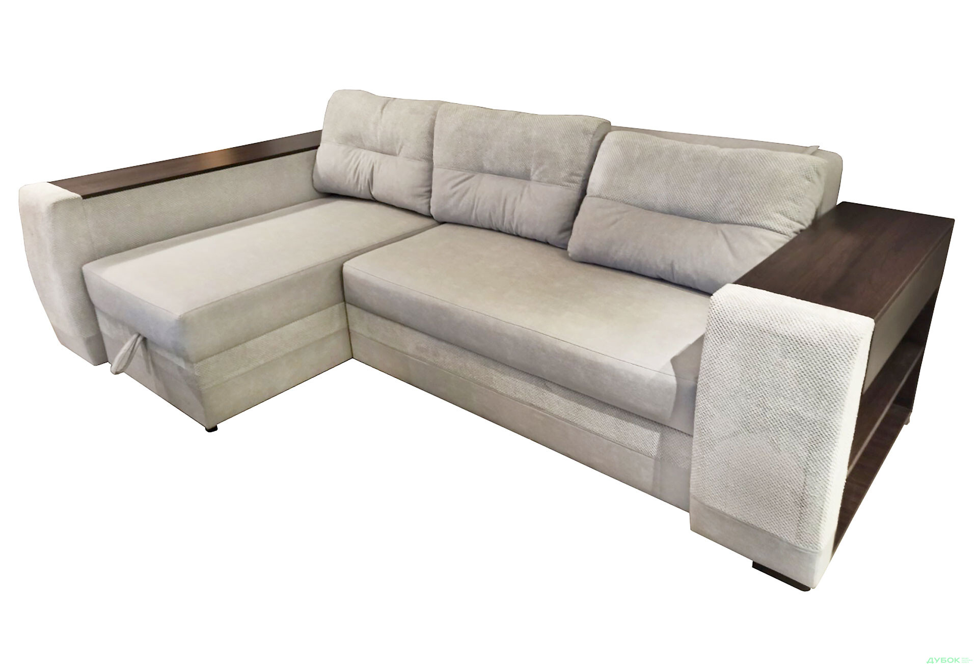 Изображение 1 - Мягкий уголок Вика Леон 270x155 см серый (Лилу 91 + Дорис 90) кут 7