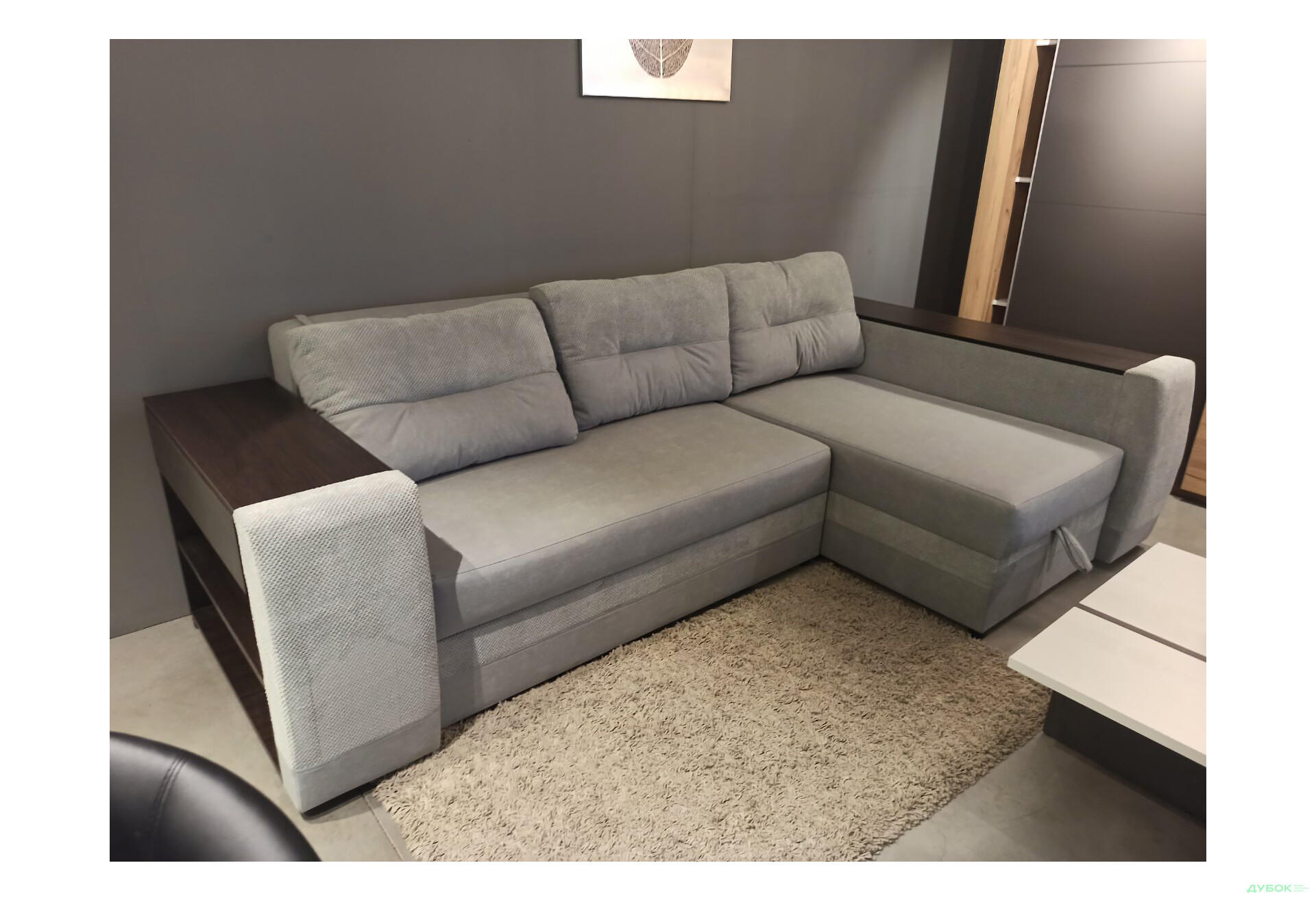 Изображение 3 - Мягкий уголок Вика Леон 270x155 см серый (Лилу 91 + Дорис 90) кут 7