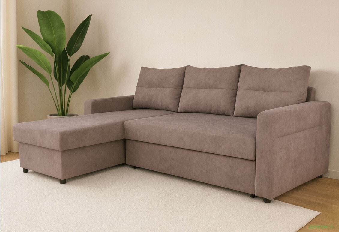 Зображення 2 - М'який куточок Elegant Бенефіт 59 230x156 см капучино