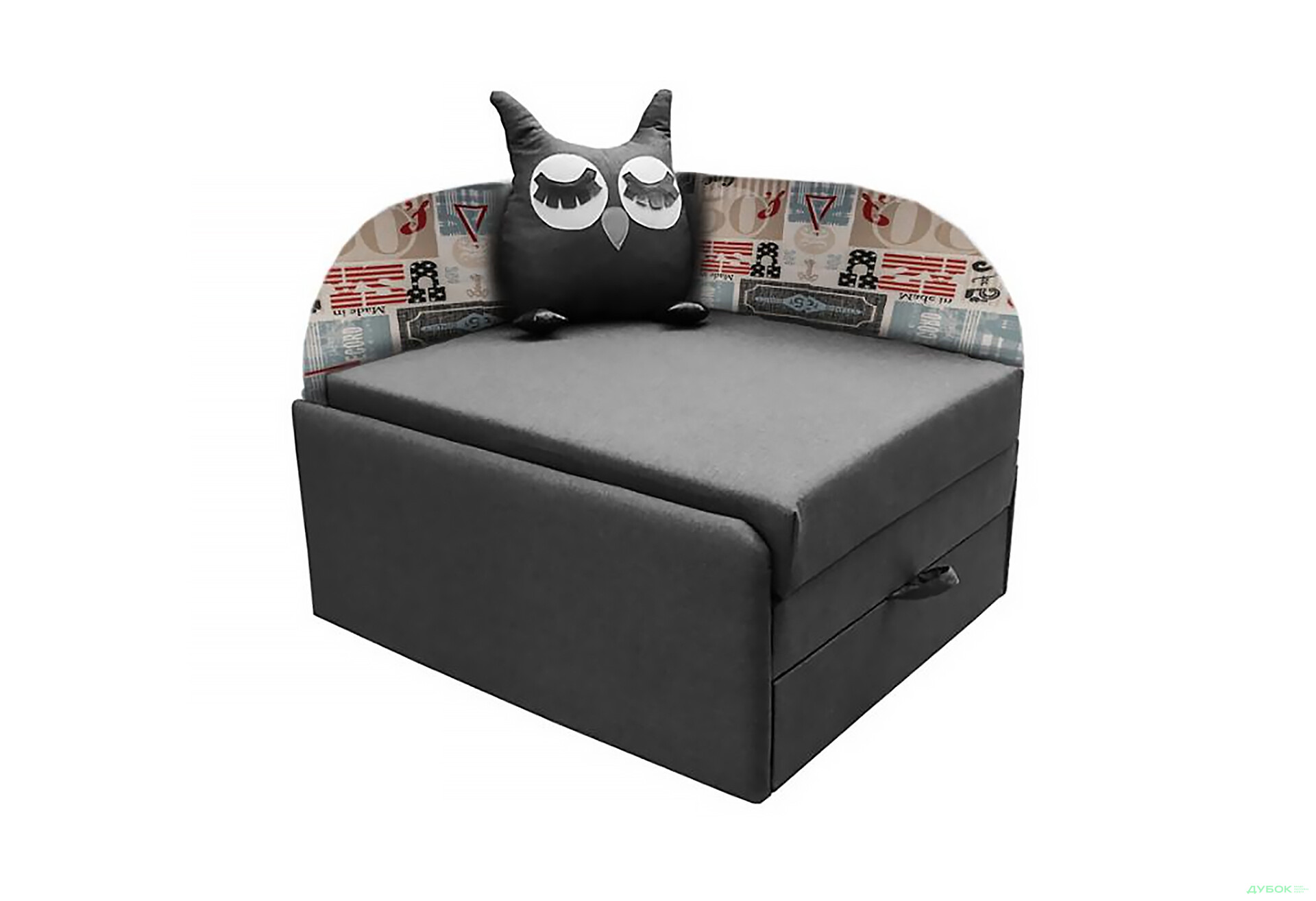 Диван Vika Сова лівий кут 84x98 см сірий - Зображення 1 Зображення 1 - Диван Vika Сова лівий кут 84x98 см сірий