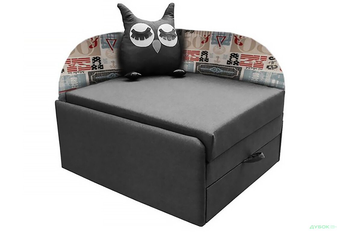 Диван Vika Сова лівий кут 84x98 см сірий - Зображення 1 Зображення 1 - Диван Vika Сова лівий кут 84x98 см сірий
