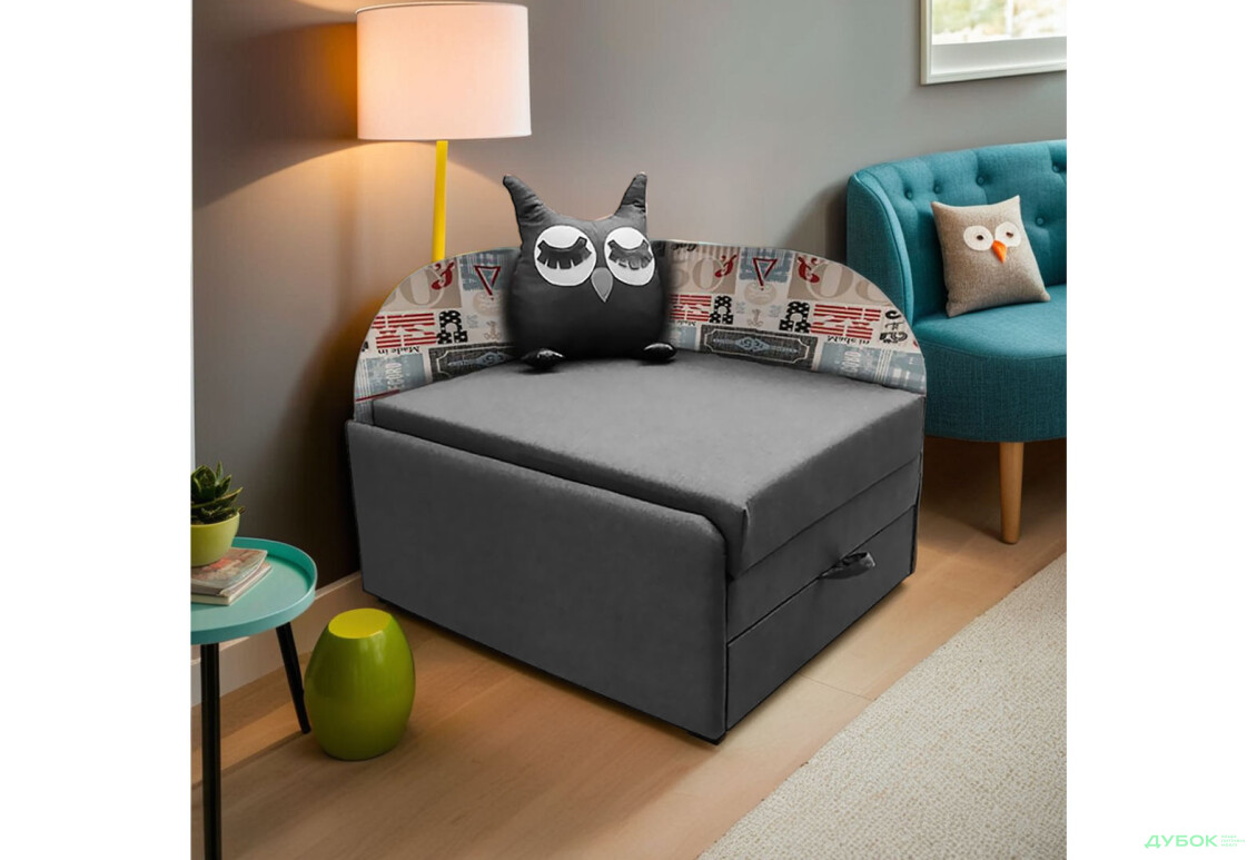 Диван Vika Сова лівий кут 84x98 см сірий - Зображення 2 Зображення 2 - Диван Vika Сова лівий кут 84x98 см сірий