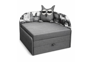 Диван Vika Сова лівий кут 84x98 см сірий