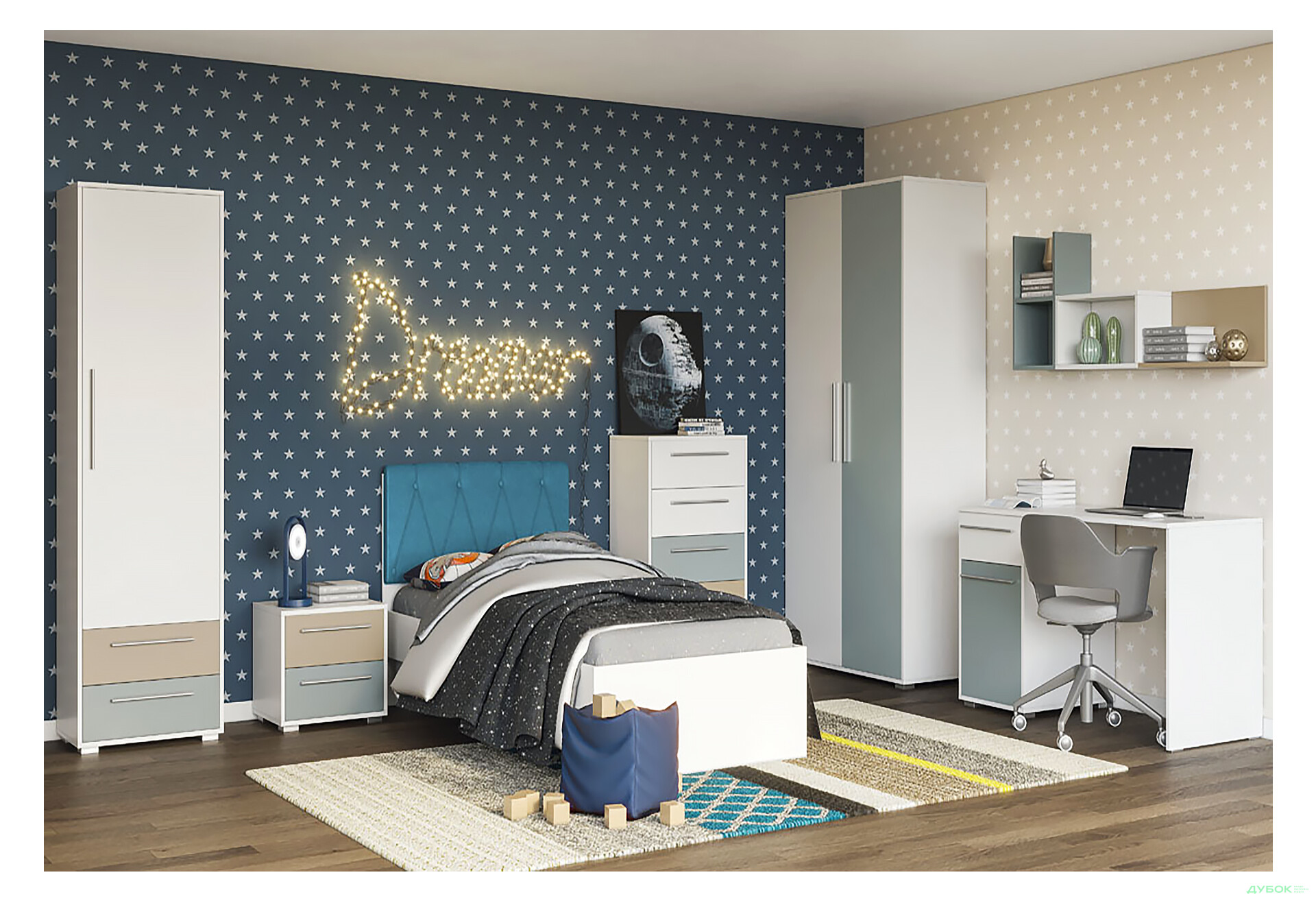 Модульна дитяча Твіст Світ Меблів - Зображення 1 Зображення 1 - Модульна дитяча Твіст Світ Меблів